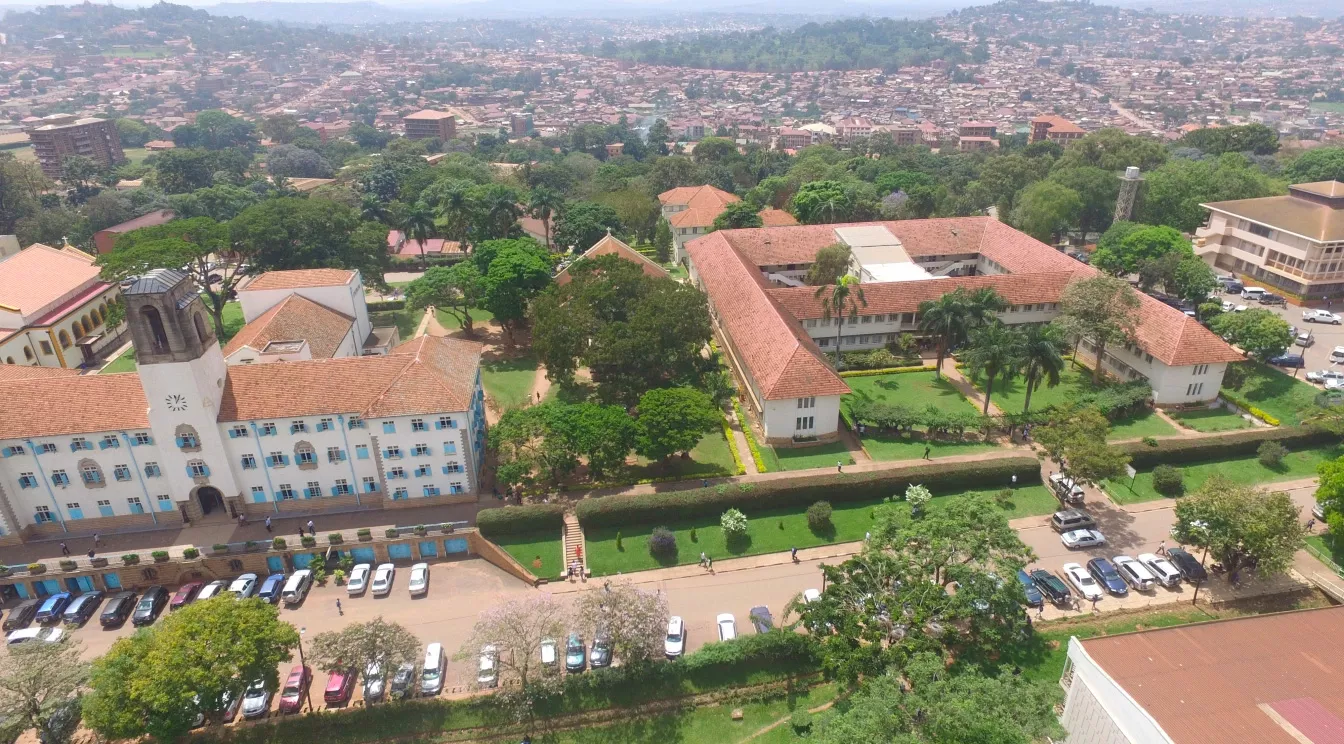 Aerial View Makerere - Main Building, College of Agriculture & Environmental Sciences Building